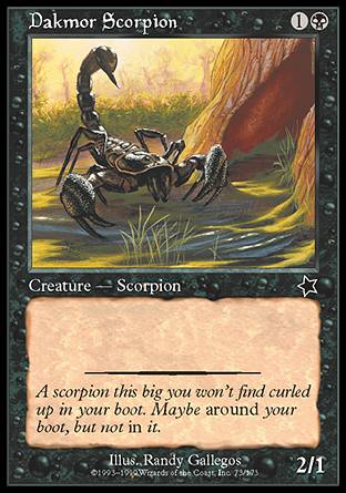 Dakmor Scorpion (Starter 1999) Near Mint