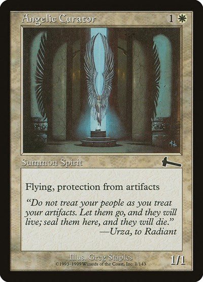 Angelic Curator (Urza's Legacy) Light Play Foil