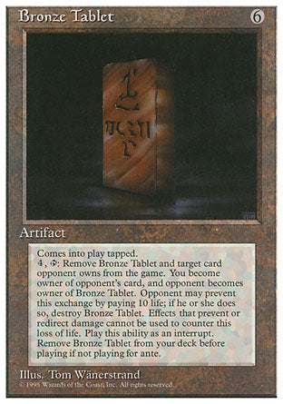 Bronze Tablet (4th Edition) Light Play