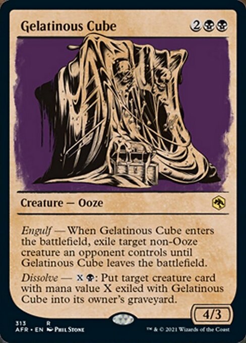 Gelatinous Cube (Showcase) (Adventures in the Forgotten Realms) Near Mint Foil
