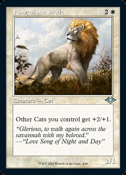 King of the Pride (Modern Horizons 1 Retro Frames) Near Mint Etched Foil