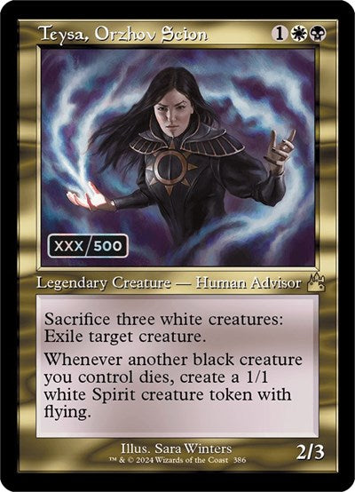 Teysa, Orzhov Scion (Retro Frame) (Serial Numbered) (Ravnica Remastered) Near Mint