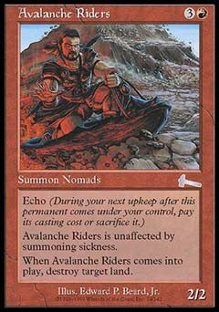 Avalanche Riders (Urza's Legacy) Near Mint Foil