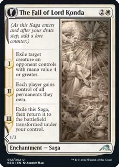 The Fall of Lord Konda (Kamigawa: Neon Dynasty) Near Mint