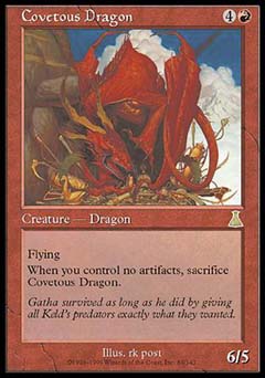 Covetous Dragon (Urza's Destiny) Light Play