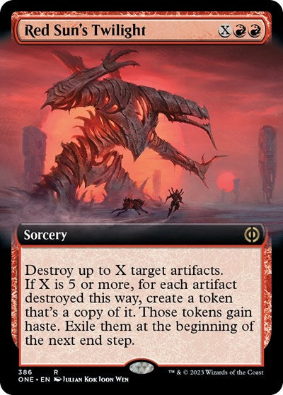 Red Sun's Twilight (Extended Art) (Phyrexia: All Will Be One) Near Mint