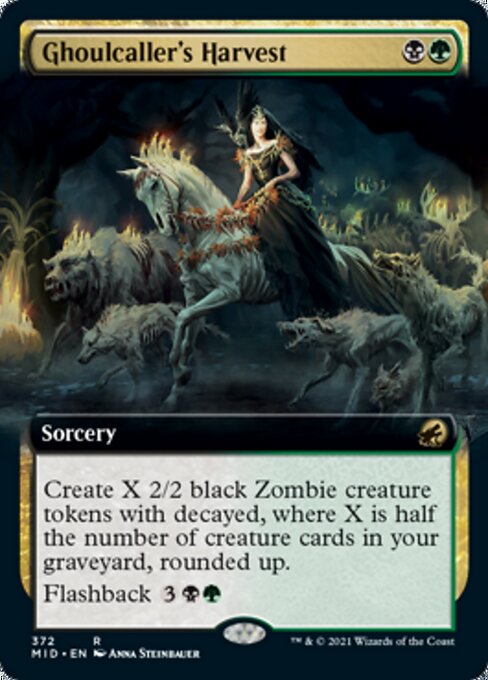 Ghoulcaller's Harvest (Extended Art) (Innistrad: Midnight Hunt) Near Mint Foil