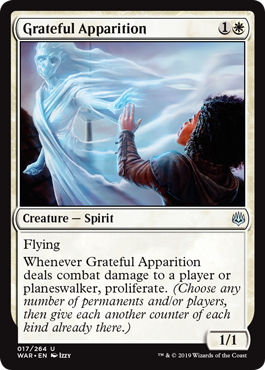 Grateful Apparition (War of the Spark) Near Mint Foil