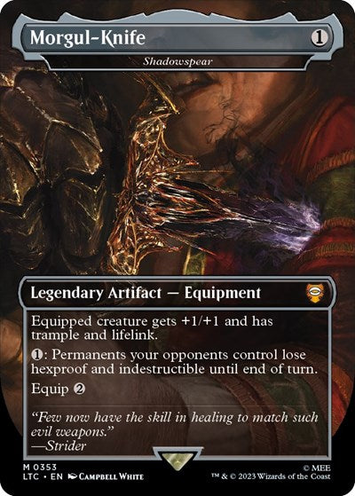 Morgul-Knife - Shadowspear (Commander: The Lord of the Rings: Tales of Middle-earth) Near Mint