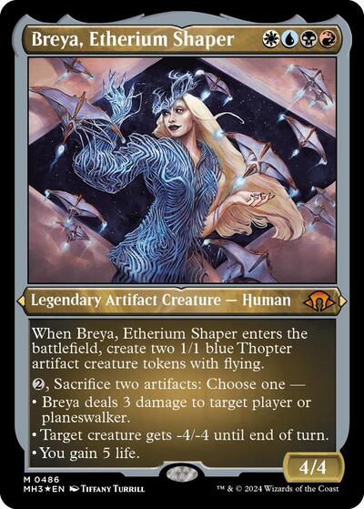Breya, Etherium Shaper (Foil Etched) (Modern Horizons 3) Near Mint