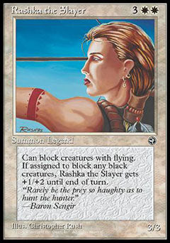 Rashka the Slayer (Homelands) Light Play