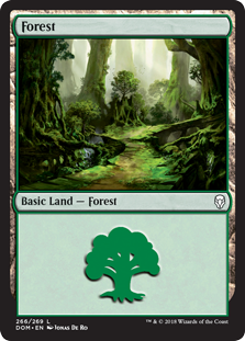 Forest (266) (Dominaria) Near Mint
