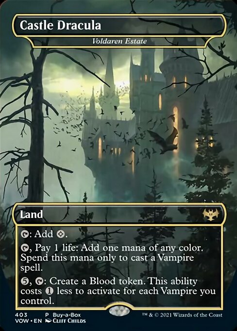 Castle Dracula BIBB Promo (Innistrad: Crimson Vow) Near Mint