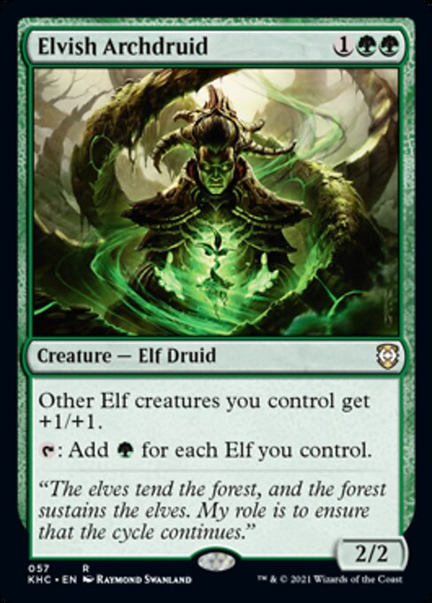 Elvish Archdruid (Commander 2021 Kaldheim) Near Mint