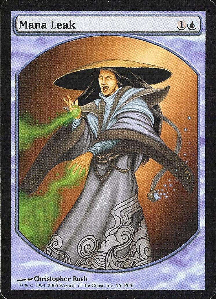 Mana Leak (Textless) (Promotional Cards) Near Mint Foil