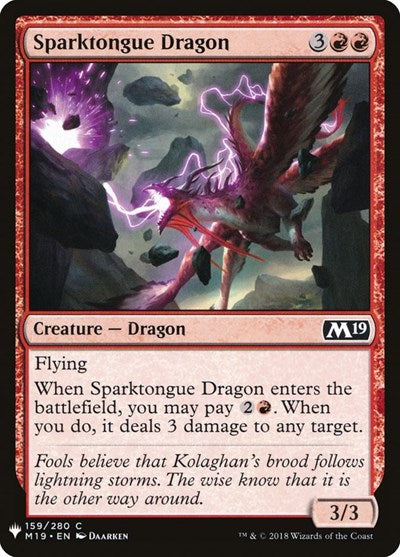 Sparktongue Dragon (Mystery Booster) Near Mint