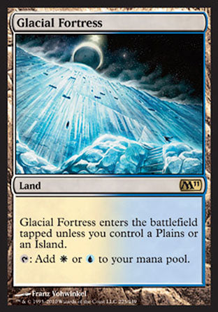 Glacial Fortress (Magic 2011 Core Set) Light Play Foil