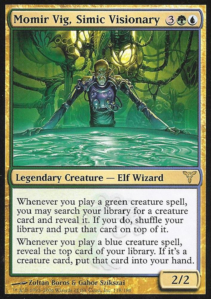 Momir Vig, Simic Visionary (Dissension) Near Mint Foil