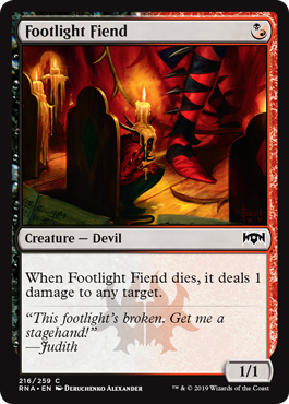 Footlight Fiend (Ravnica Allegiance) Near Mint Foil