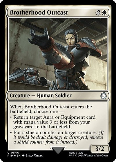 Brotherhood Outcast (Surge Foil) (Universes Beyond: Fallout) Near Mint