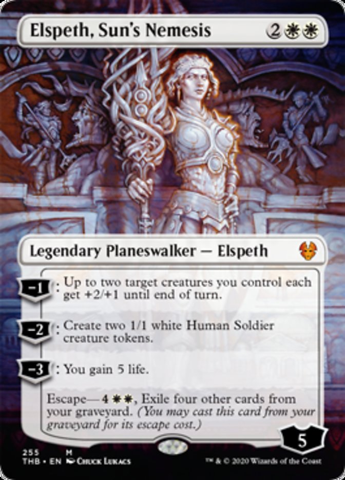 Elspeth, Sun's Nemesis (Borderless) (Theros Beyond Death) Near Mint