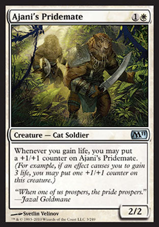 Ajani's Pridemate (Magic 2011 Core Set) Near Mint Foil
