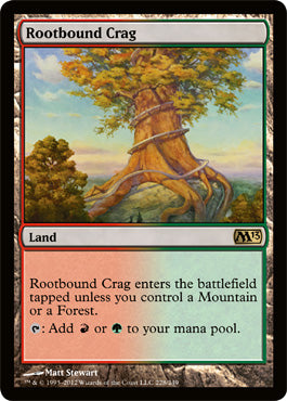 Rootbound Crag (Magic 2013 Core Set) Near Mint Foil