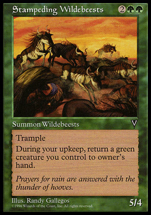 Stampeding Wildebeests (Visions) Near Mint