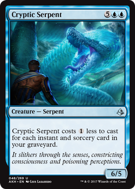 Cryptic Serpent (Amonkhet) Near Mint Foil