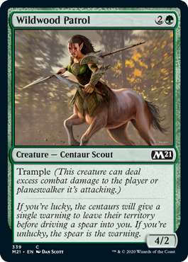 Wildwood Patrol (Magic 2021 Core Set) Near Mint