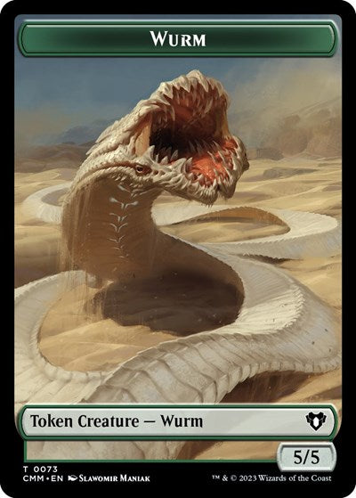 Wurm / Spider Double-Sided Token (Commander Masters) Near Mint