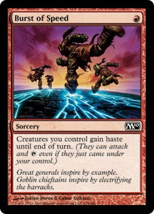 Burst of Speed (Magic 2010 Core Set) Near Mint Foil