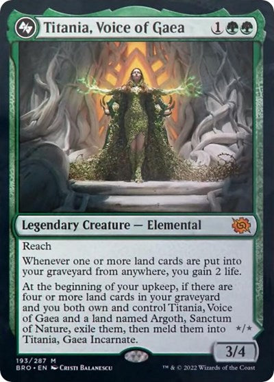 Titania, Voice of Gaea (The Brothers' War) Near Mint