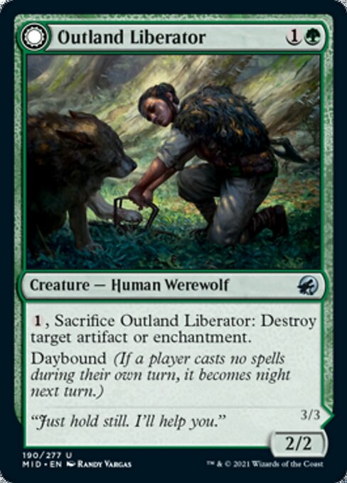 Outland Liberator / Frenzied Trapbreaker (Innistrad: Midnight Hunt) Near Mint Foil