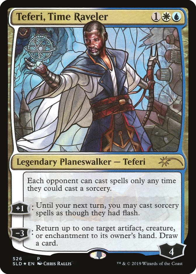 Teferi, Time Raveler Stained Glass (Secret Lair) Near Mint
