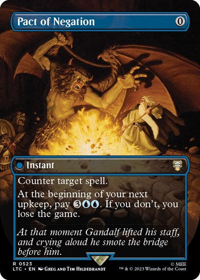 Pact of Negation (Borderless) (Commander: The Lord of the Rings: Tales of Middle-earth) Near Mint
