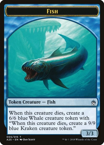 Fish Token (005) (Masters 25) Near Mint