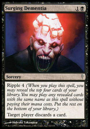 Surging Dementia (Coldsnap) Near Mint Foil