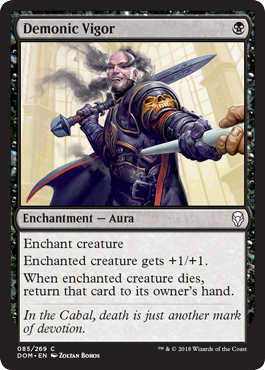 Demonic Vigor (Dominaria) Near Mint Foil