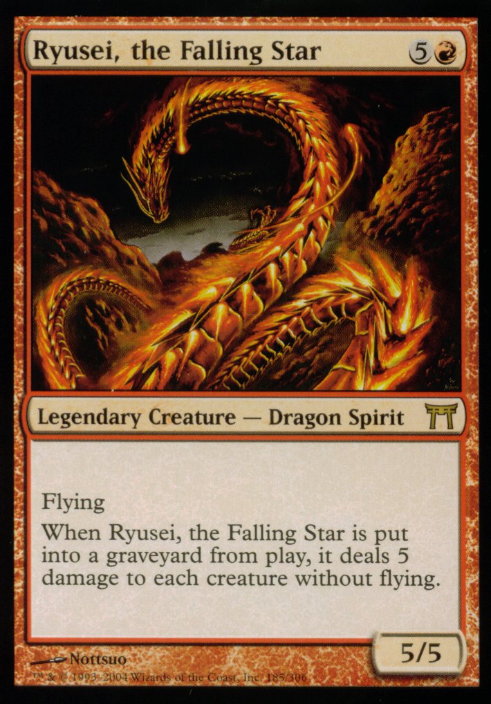 Ryusei, the Falling Star (Champions of Kamigawa) Light Play Foil