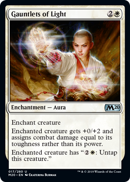 Gauntlets of Light (Magic 2020 Core Set) Near Mint Foil