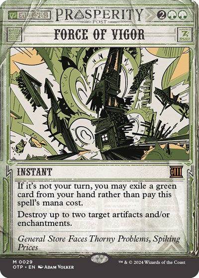Force of Vigor (Outlaws of Thunder Junction: Breaking News) Near Mint
