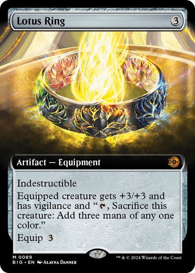 Lotus Ring (Extended Art) (Outlaws of Thunder Junction: The Big Score) Near Mint