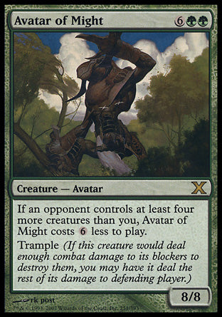 Avatar of Might (10th Edition) Near Mint Foil
