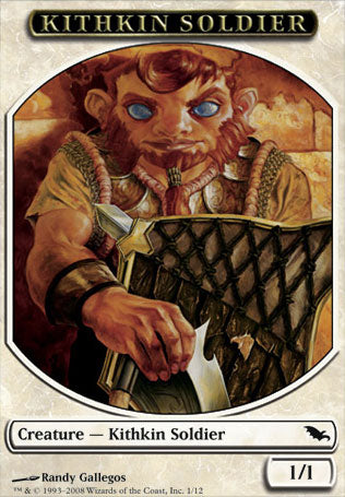 Kithkin Soldier (Token) (Shadowmoor) Light Play