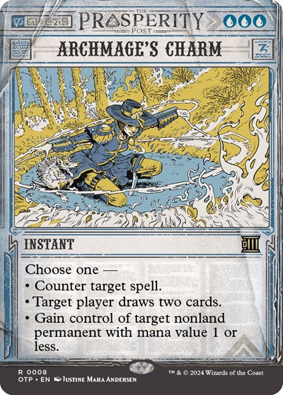 Archmage's Charm (Outlaws of Thunder Junction: Breaking News) Near Mint Foil