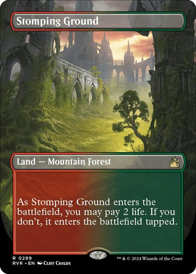 Stomping Ground (Borderless) (Ravnica Remastered) Near Mint