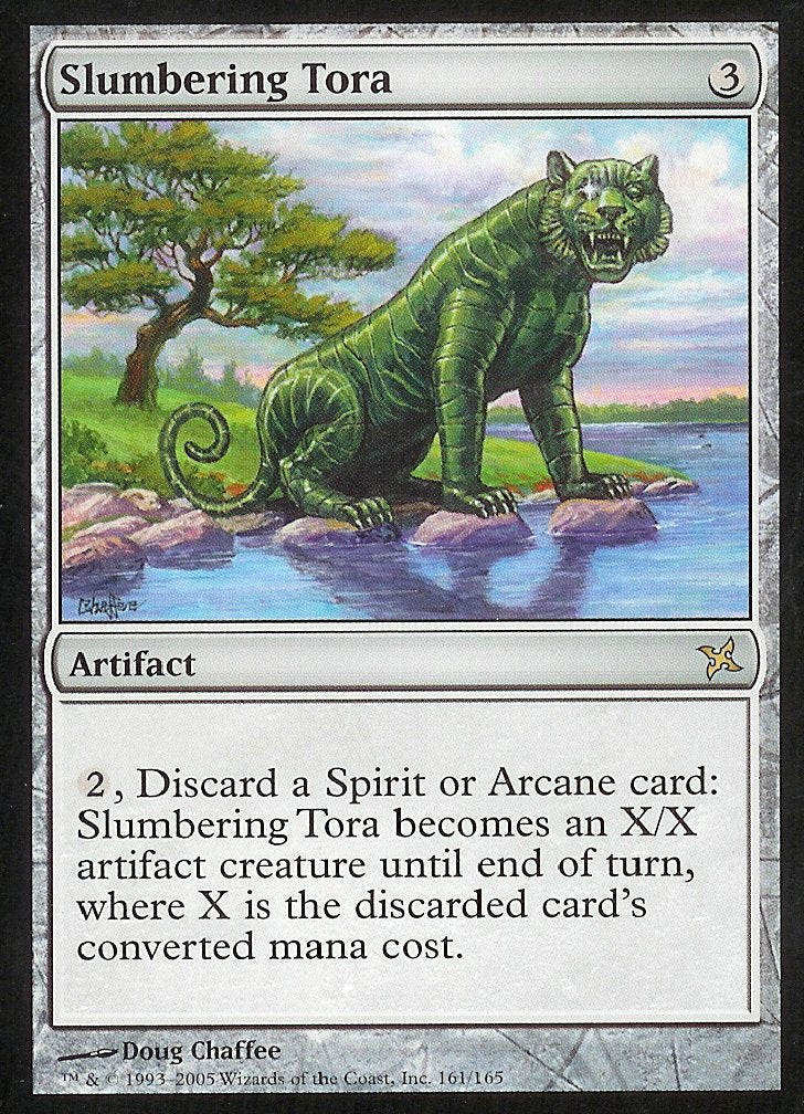 Slumbering Tora (Betrayers of Kamigawa) Light Play Foil