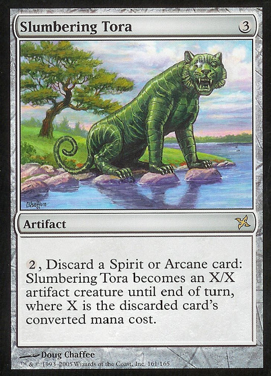 Slumbering Tora (Betrayers of Kamigawa) Light Play Foil