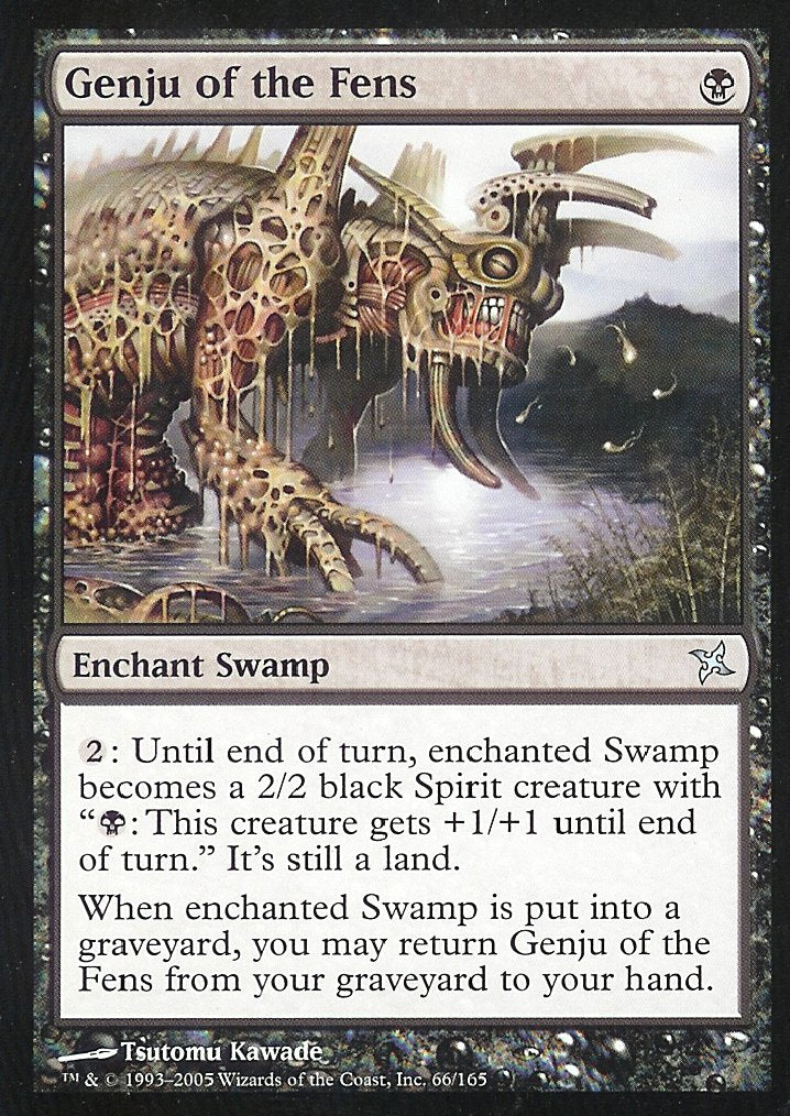 Genju of the Fens (Betrayers of Kamigawa) Light Play Foil